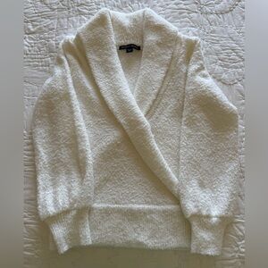 Boston Proper Cream V-Neck Sweater